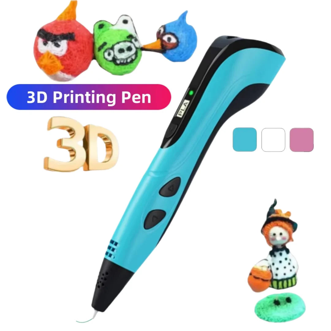 Pluma de Impresión 3D con Display LED – Set para Niños y Adultos